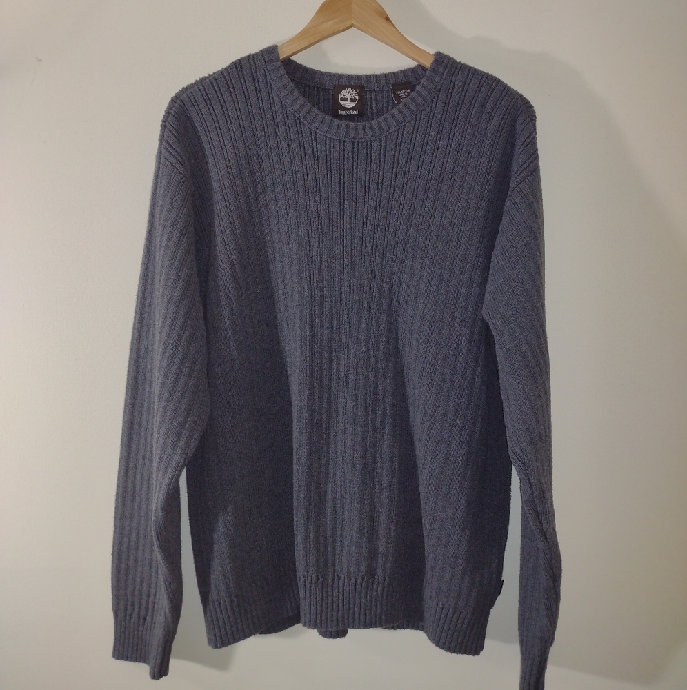 Timberland Men's Gray Cotton Sweater Large